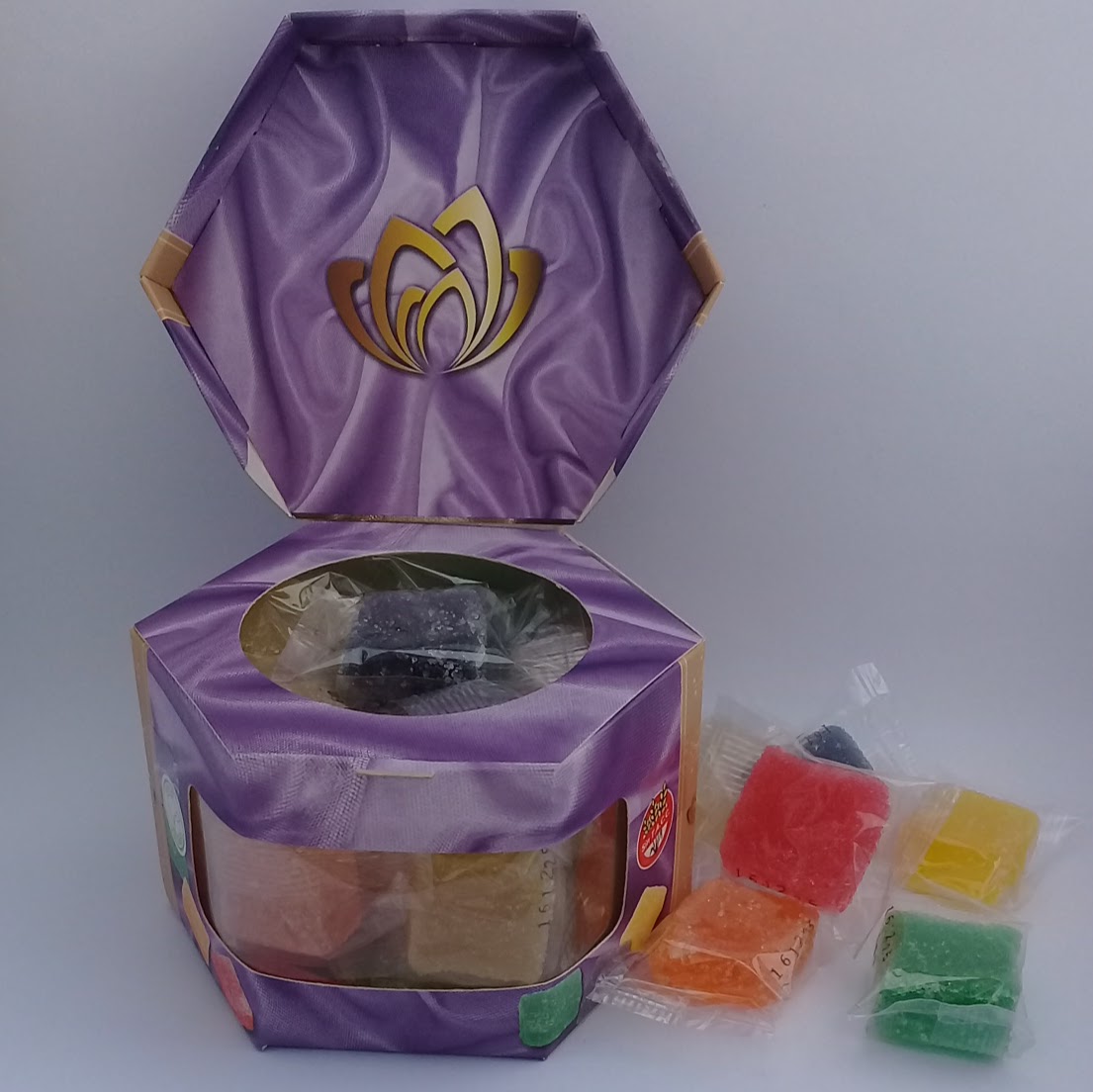 Hexagonal Bombones de Fruta